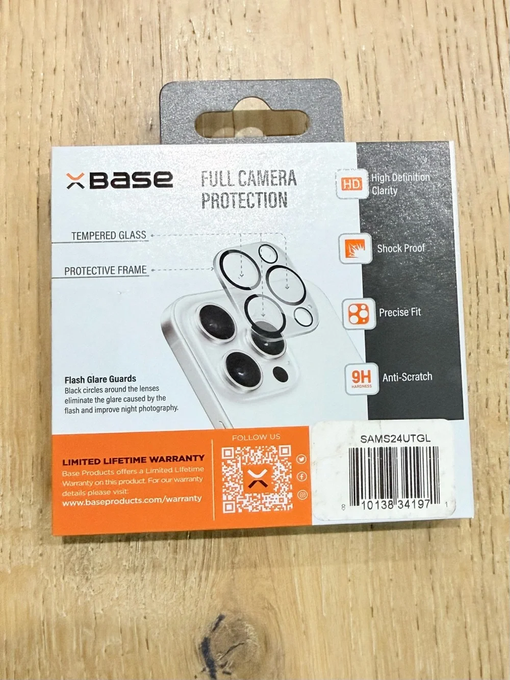 New sealed XBase Samsung Galaxy S24 Ultra Camera Lens Protector tempered glass